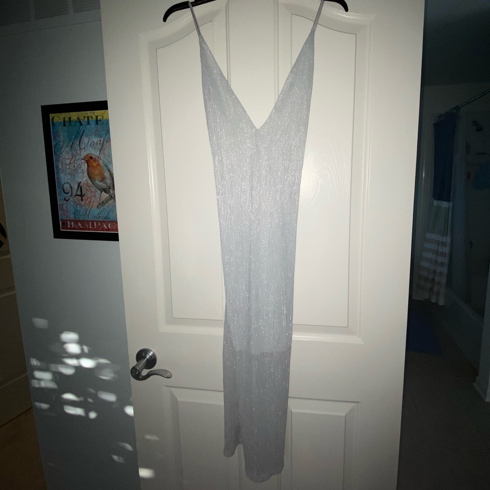 Midi silver dress
